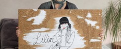 Lilin'ART (Aline) - Peinture sur carton découpé, art hors cadre