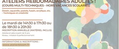 atelier BLOoM - Cours d'art adultes - Multi-techniques 